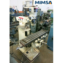 frv-395 Fresadora vertical No.2, vel. bandas, mesa 9” x 42”, marca JET
