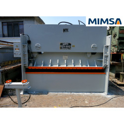 trq-976 Prensa hidráulica de lados rectos, modelo 150MS, capacidad 150 Ton, mesa 48" x 120" marca HTC